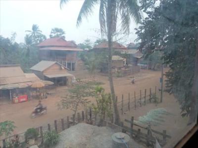 Blick aus unserem Zimmer in Koh K Er